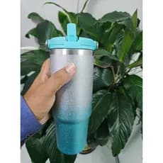 Copo Térmico Glitter 900ml Verde