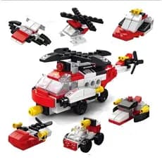 Blocos De Montar City Rescue Helicopter Kit 6x1 117 6