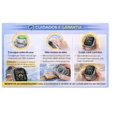 Smartwatch Microwear Ultra 10 49mm Prova D'agua 2026 - laranjado
