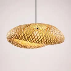 Lustre Luminária Pendente Artesanal 40cm Moderno Para Casa Área de Festas Fazenda Rustico