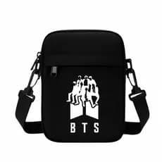 Bolsa Banda BTS Grupo K-POP Transversal Shoulder Bag Tiracolo Dorama Pochete Unisex