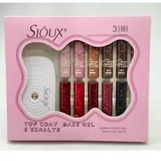 Coleção coração com 12 esmaltes em Gel + cabine LED Sioux