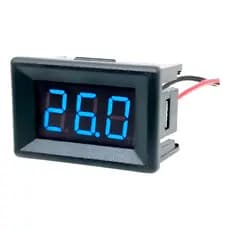 Voltímetro digital medidor de voltagem DC 4.5-30v led digital azul verde vermelho