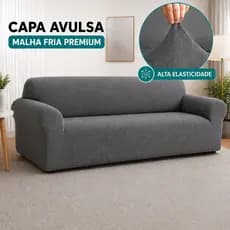 Capa de Sofa 3 Lugares Avulsa Capa de Sofá 2 Lugares Avulsa Ligadinha Coladinha Malha Fria Premium