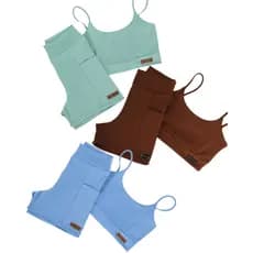 Conjunto Academia Poliamida shorts Bermuda FemInino Bolso  Academia Short E Top Duplo Zero transparência