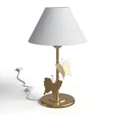 Abajur Infantil Menina Delicado Decoração Quarto De Bebê Luminária