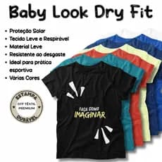 Camiseta Feminina Babylook Dry Fit - PERSONALIZADA DTF