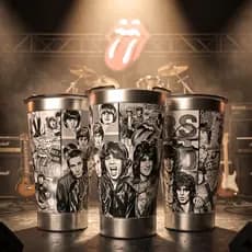 Copo Térmico Rolling Stones 473ml Inox Gravação 360 Rock N Roll