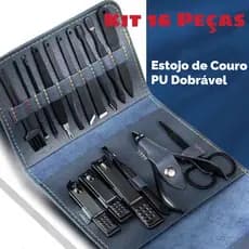 16 Pçs Cortador De Unhas Pedicure Conjunto De Ferramentas Em Aço Inoxidável Com Bolsa