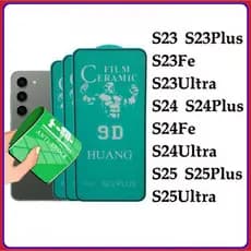 Película Cerâmica 9D 3D Samsung Gel Hidrogel Flexível S23 S23PLUS S23FE S24 S24PLUS S24fe S25 S25Plus S25Ultra