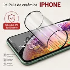 Película De Gel Hidrogel Cerâmica 3D Flexível iPhone PLUS 7/8 /Xs Xr/11 X MAX 11PRO 11PROMAX 12 PROMAX 13 PRO