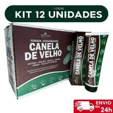 Kit 12un Pomada Massageadora Canela de Velho Bisnaga 150g Bell Corpus