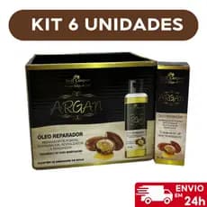 Kit com 6 Oleo De Argan Reparador de Fios - Bell Corpus - 60ml