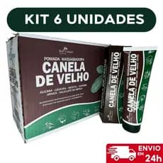 Kit 6un Pomada Massageadora Canela de Velho Bisnaga 150g Bell Corpus