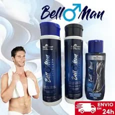 Kit Banho Completo Masculino Anti Caspas - Shampoo, Condicionador e Sabonete Íntimo Bell Corpus