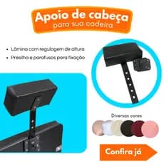 apoio cabeçote suporte para cadeira de cabelereiro make designer home office