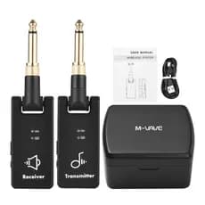M-vave WP-8 Wireless Guitar System 2.4G Guitar Transmitter Receiver Guitar Wireless with Rechargeable Box 2 in 1 Plug