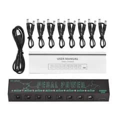 M-vave Guitar Effect Pedal Power Supply 8 Isolated DC Outputs/ 5V USB Output Low Noise For 9V Effect Pedal Guitar