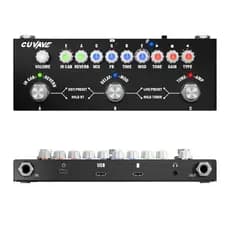 Cuvave cubo bebê guitarra elétrica pedal efeito combinado guitarra pedal gravação interface de áudio função para