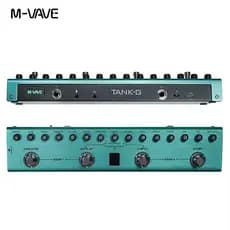 Pedal multi-efeitos para guitarra M-VAVE Tank-G 36 predefinições 9 ranhuras para pré-amplificador 8 ranhuras para cabina
