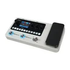 Pedal processador multiefeitos Yuimer MK-20 com bateria eletrônica, afinador e looper, com entrada USB para áudio / para