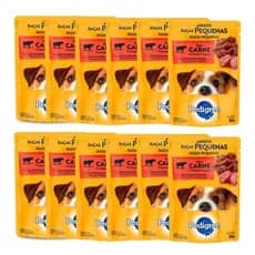 Kit Pedigree Sachê Raças Pequenas 100g