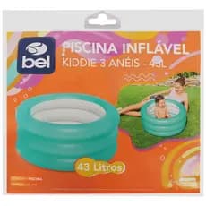 Piscina Inflável Infantil Kiddie 3 Anéis 43 Litros Bel