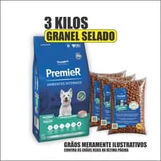 Premier Ambientes Internos Raças Pequenas Cães Adultos Salmão com Frango Ração Super Premium
