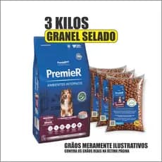 Premier Raças Pequenas Ambientes Internos  Cães Sênior Granel Selado 1Kg Ração Super Premium