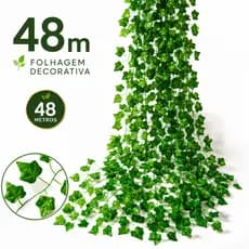 48 Metros Hera Trepadeira Artificial Verde Planta Pendente de Folhagem Realista Para Decoração