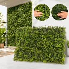 15/20/30 Placa Samambaia Artificial Jardim Vertical Grama Parede Muro Inglês Decoração Cheio