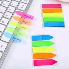 Bloco Adesivo Marcador de Páginas 5 Cores Neon Seta MASTERPRINT