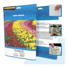 Adesivo Vinil Transparente 135g Para Impressora Laser A4 Prova D'água Masterprint 10 Fls