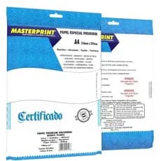 Papel Offset Opaline Liso 180g A4 200 Folhas Branco Diplomata Masterprint