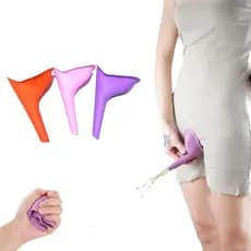 3 Urinol Feminino Para Mulher Fazer Xixi Em Pé Portátil Lavável Reutilizável Funil Urinário