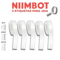 5 Rolo Etiqueta Niimbot Para Cabo Joias Oculos D110 D101 D11