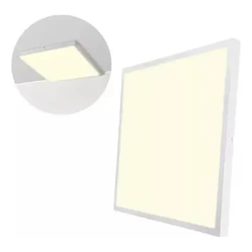 LUMINARIA PAINEL LED EMBUTIR 50W 62X62 AMARELA - 3000K