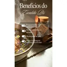 Escalda Pés Relaxante e Calmante de Lavanda e Camomila 200g - Alívio do Estresse e Insônia