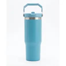 Garrafa Térmica Flip com Canudo e Alça Aço Inoxidável  900ml Academia Fitness