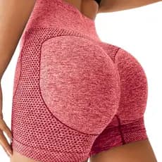 Short Esportivo Academia Yoga Levanta Bumbum Zero Transparência Com Cintura Alta