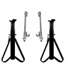 Encolhedor de molas 1 garra universal + 2 Cavalete automotivo tripé preto