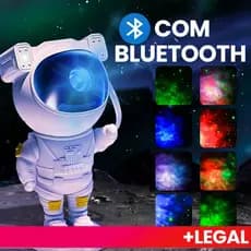 Projetor de luz bluetooth noturna de astronauta para galáxia luz estrelada projetor de luz de teto