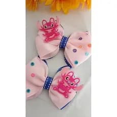laço Stitch/laco stitch rosa