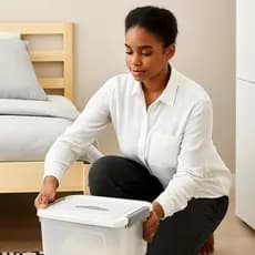 Organizador Plástico Multiuso 3L, 15L e 20L com Tampa – Cozinha, Banheiro, Roupas e Brinquedos