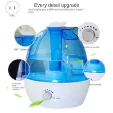 Umidificador de ar com tanque de água grande de 2.5Ldesligamento automático sem água e 24 horas de trabalho para quarto