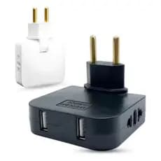 Tomada Adaptador Benjamin Dobrável 10A  com 04 Entradas Duplo USB 10A 20A