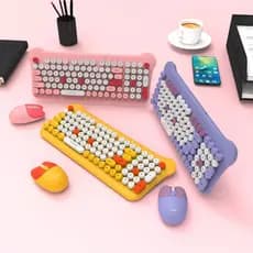 Teclado E Mouse Sem Fio 2.4ghz ABNT2 Receptor Nano Usb