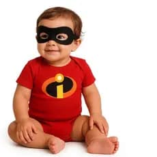 Fantasia de bebê body incriveis tematico mesvesario