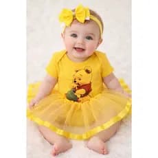 Body bebê ursinho pooh tematico para mesversario