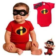 Body bebê os incrivel menino tematico mesvesario
